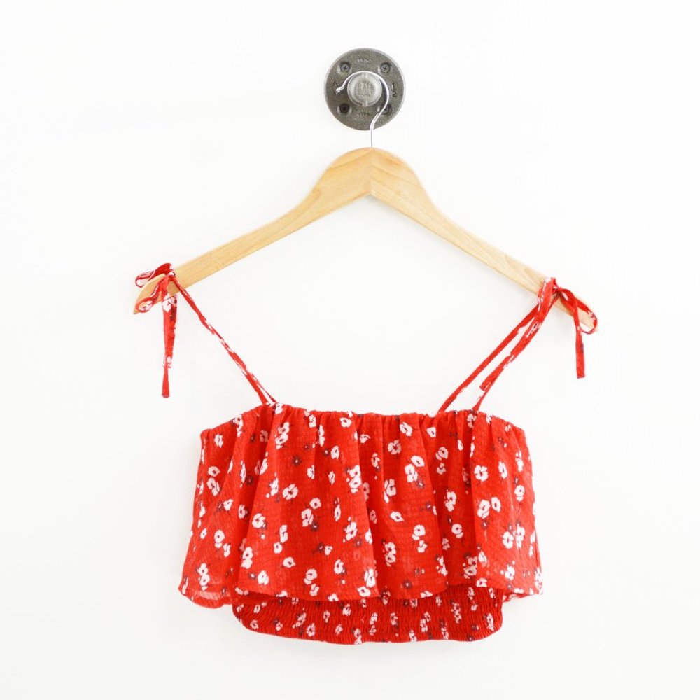 Abercrombie & Fitch floral crop top #151-1152